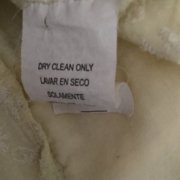 Bebe Yellow/White Eyelet Lace Ruched Corset Top S PRE-OWNED OTHER - Picture 10 of 10